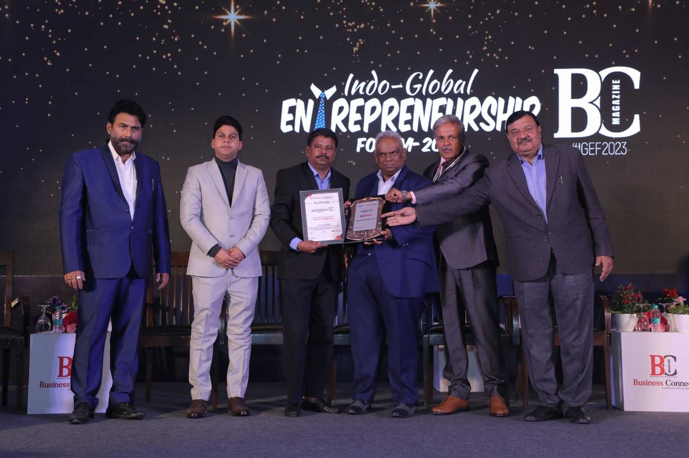 Indo-Global Entrepreneurship Forum 2023 award presented to Cold Care Services